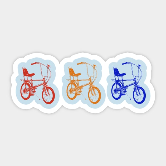 Stranger bikes Sticker by firelighter